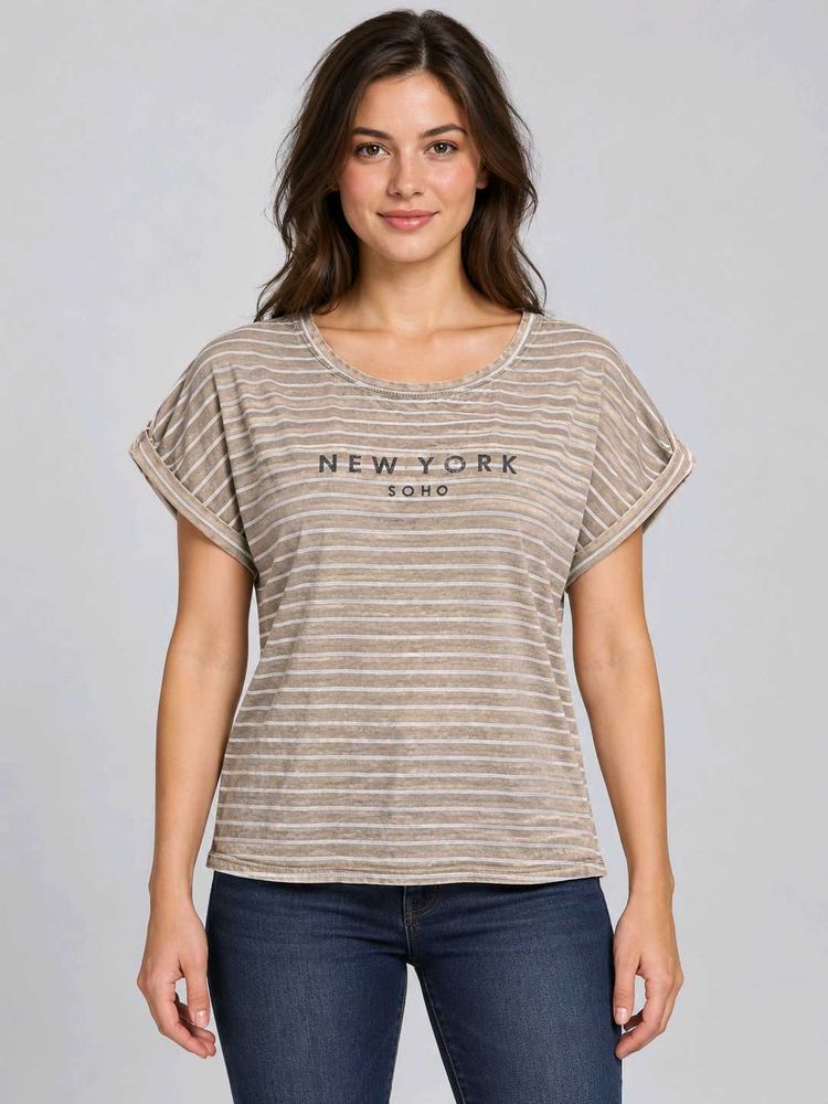 New York Soho Striped T-Shirt