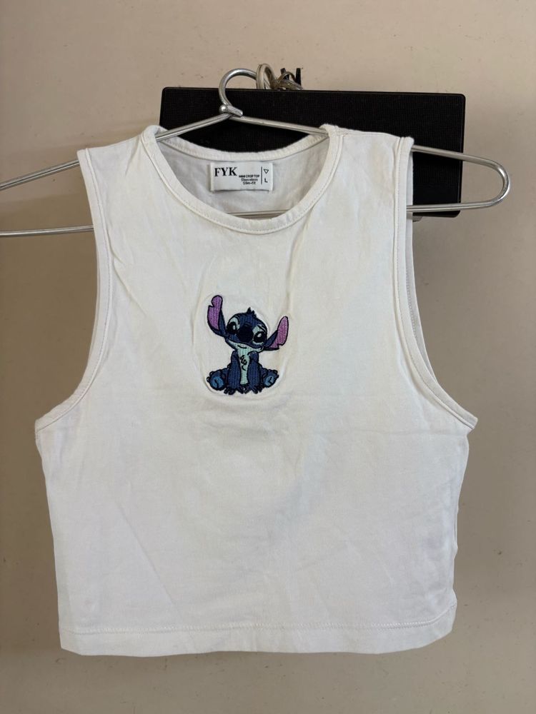 Cute Stitch Graphic Crop Top