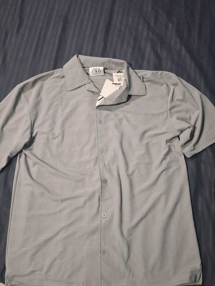 ZARA men's half sleeved causal button up