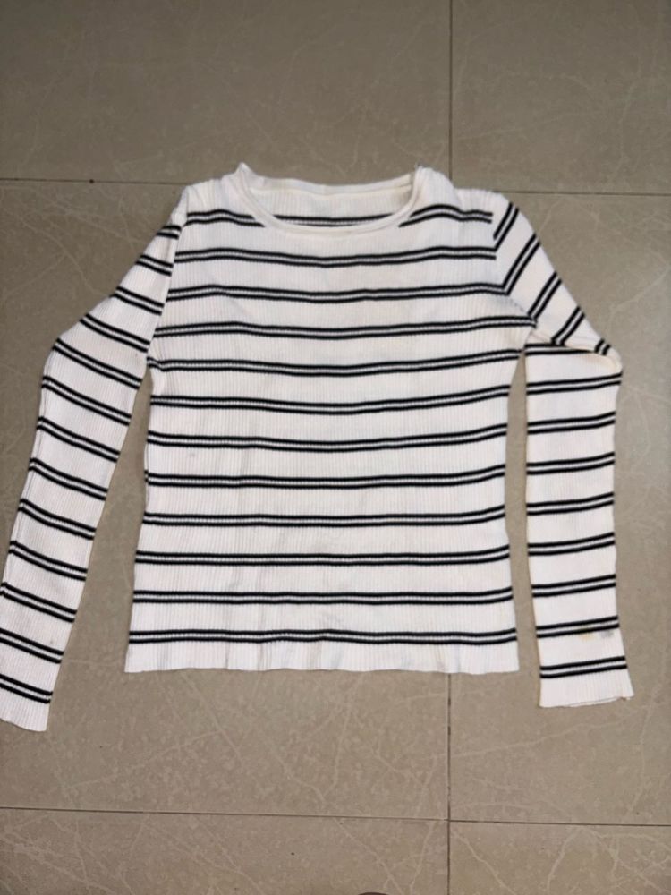 Striped Long Sleeve Top