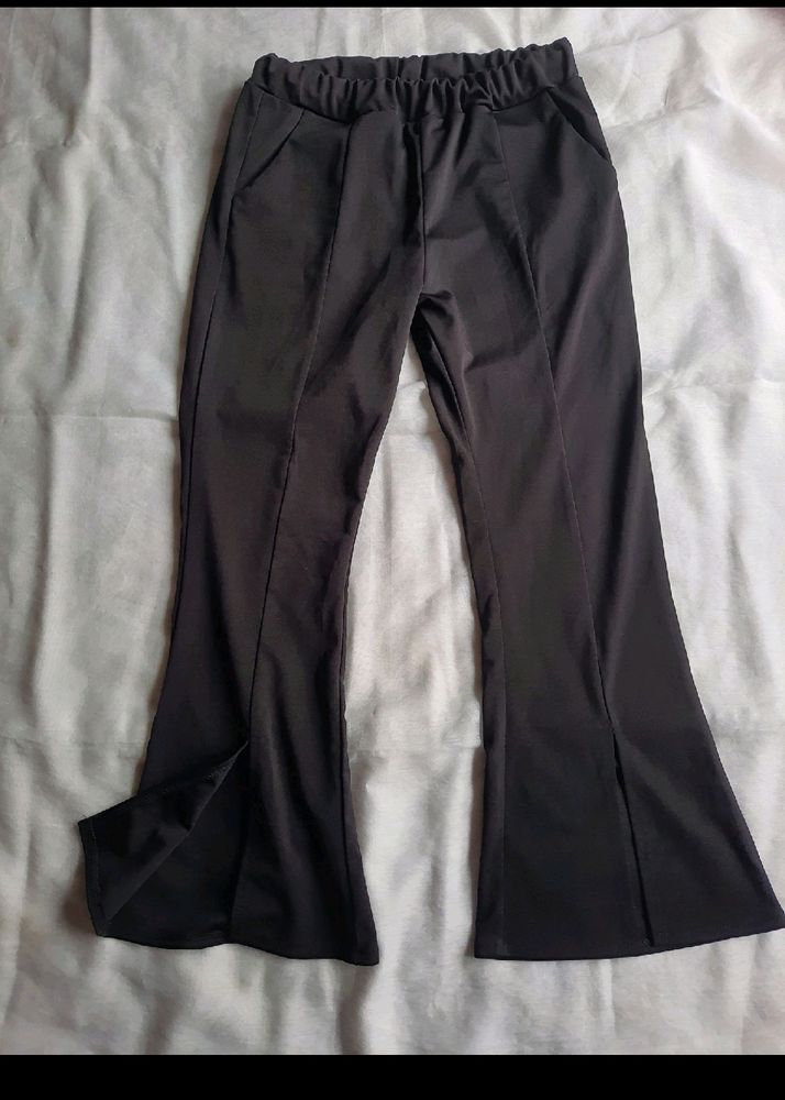 Flared Split Hem Pants