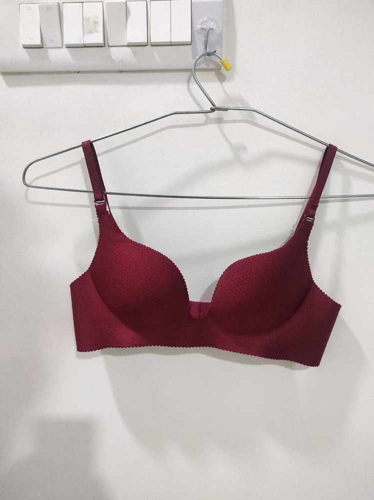 SAVANA Maroon Push-Up Bra