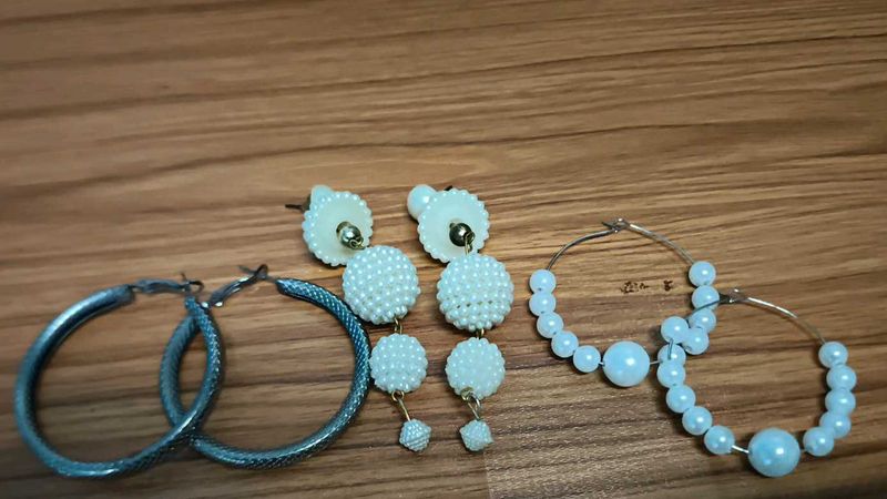 Set of 3 Pairs Fashion Earrings