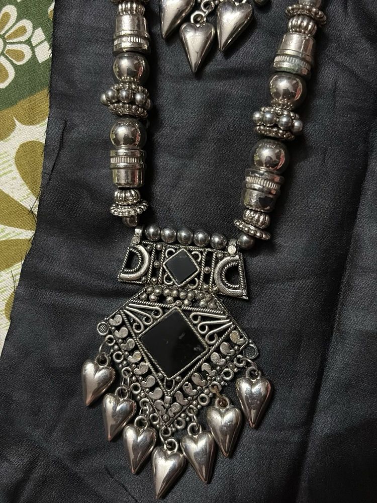 Statement Silver Necklace