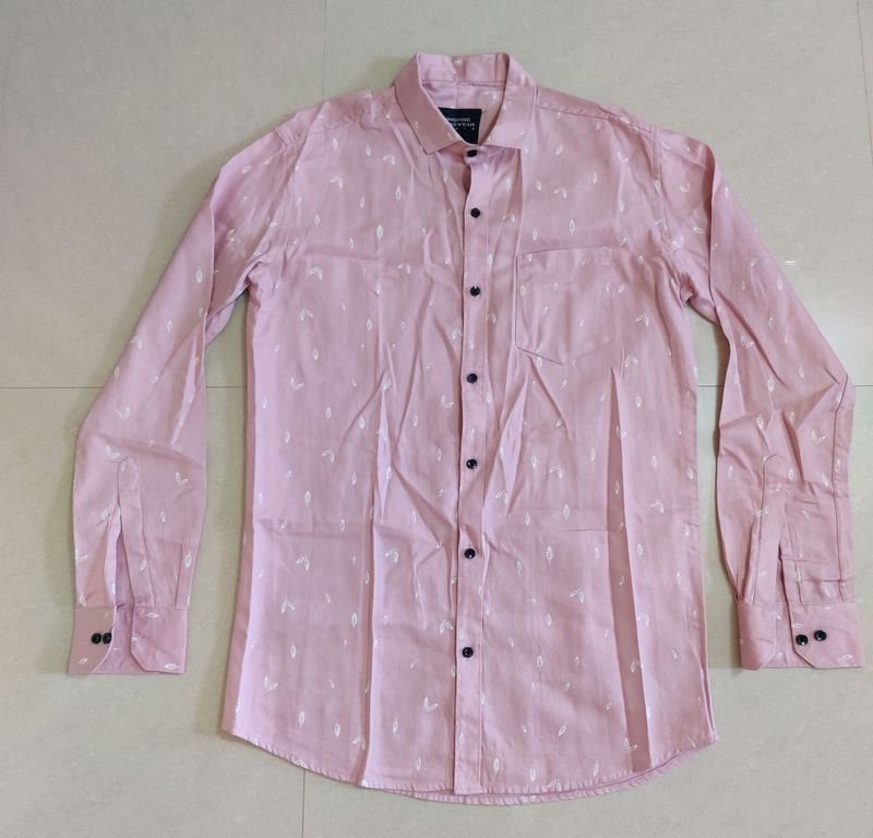 Pink Pure Cotton Shirt for men
