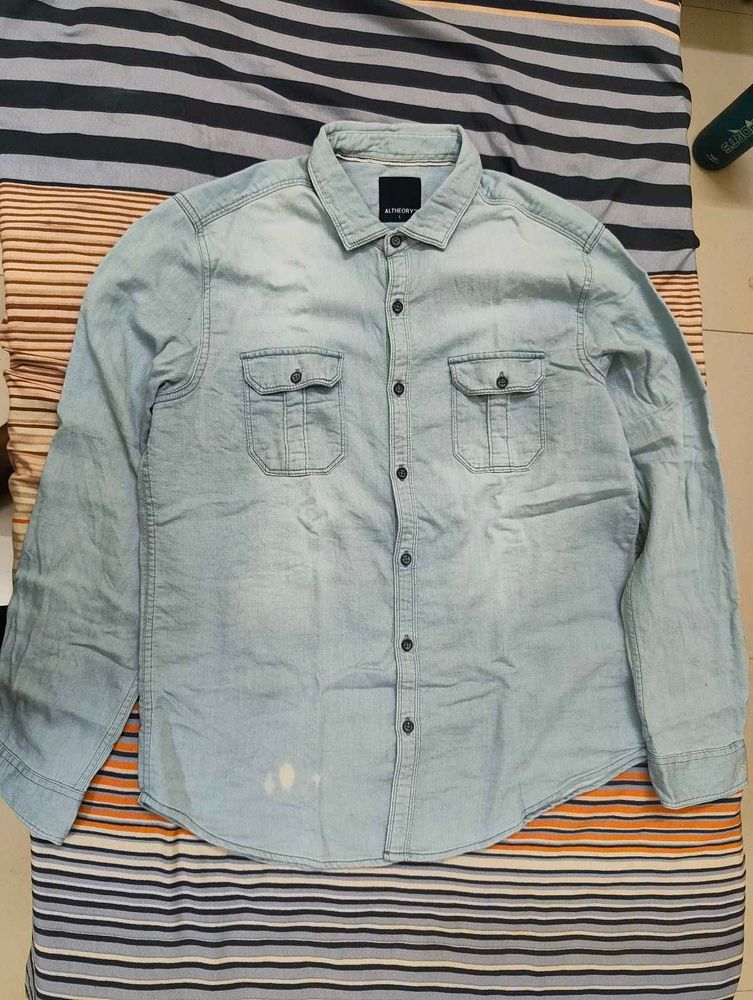 Light Wash Denim Shirt