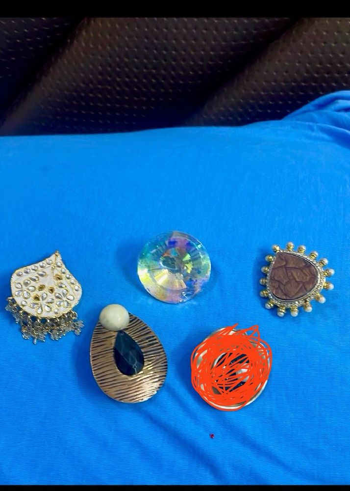 Vintage Brooch Lot Of 4(Saree Pins)