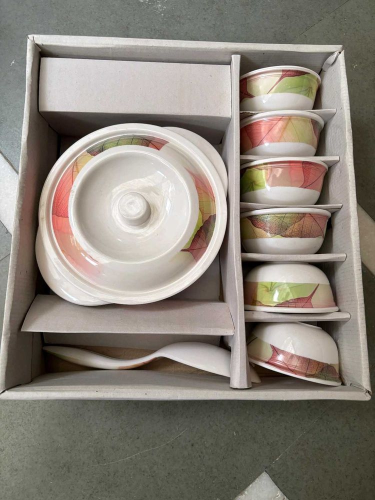 🆕Serving Bowl Set with Lids and Spoons