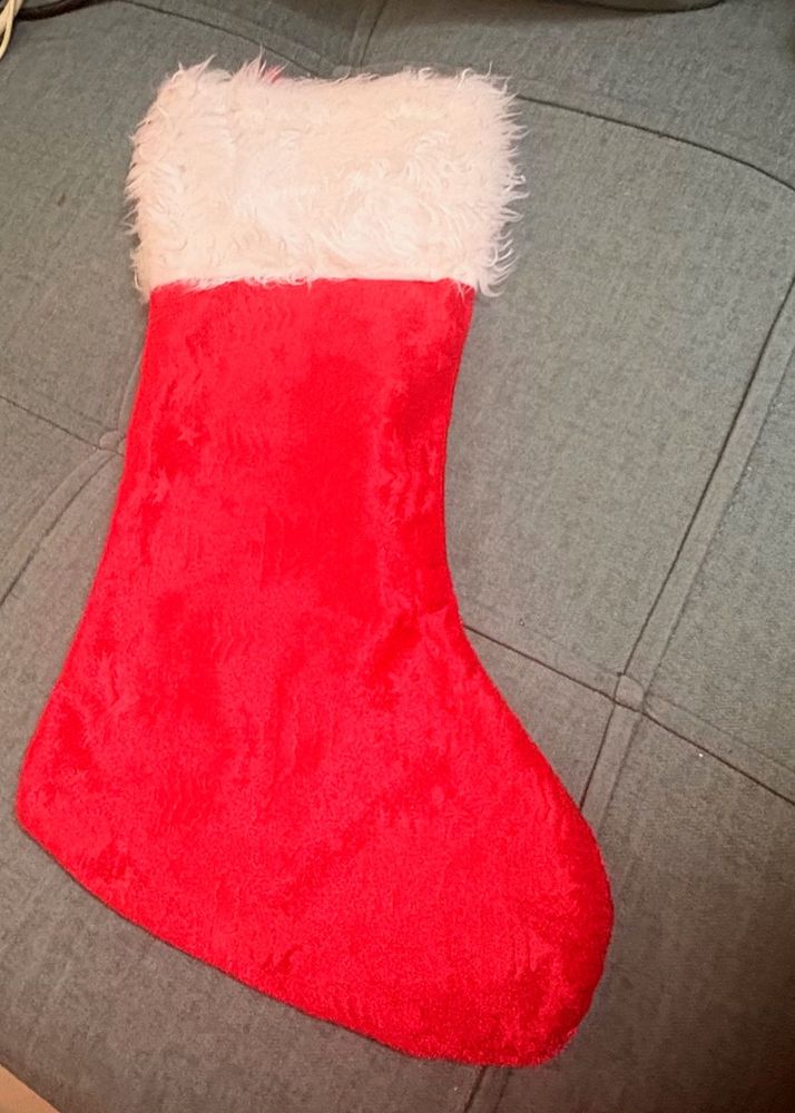 Christmas Stocking And Santa Cap/hat