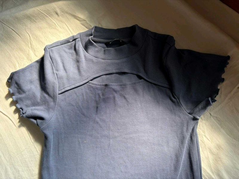 Blue basic dress