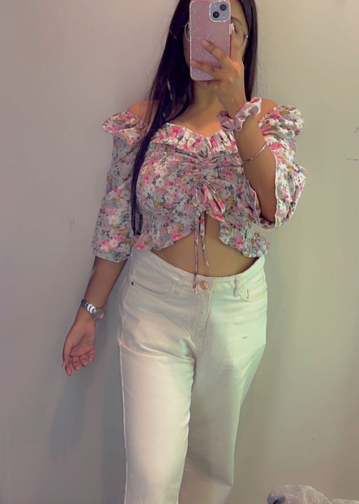 Two Jeans Combo( White And Black)