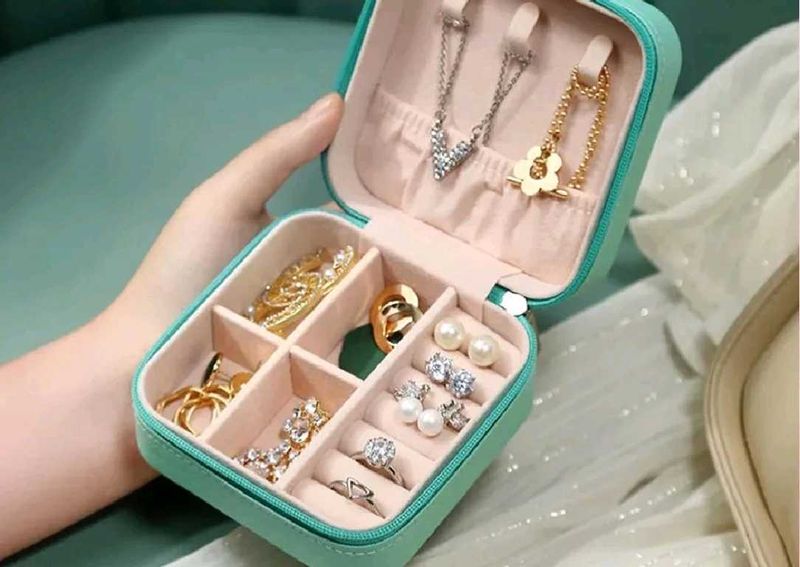 Korean new mini Jewelry Organizer Box ( baby pink