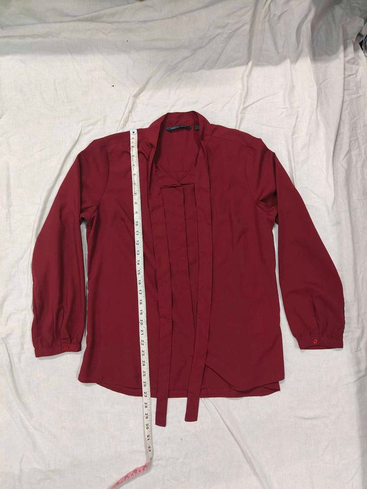 Elegant Burgundy Blouse