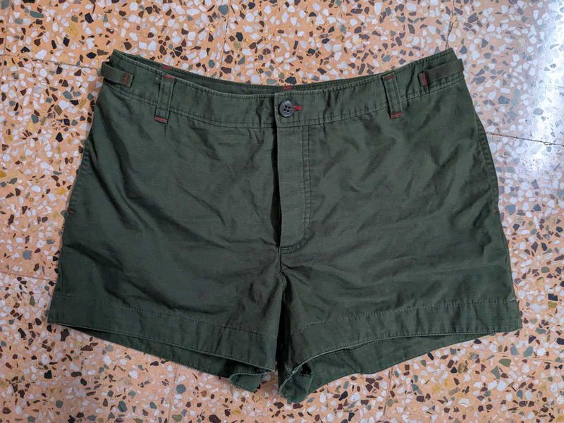 Y2K Stylish Olive Green Shorts