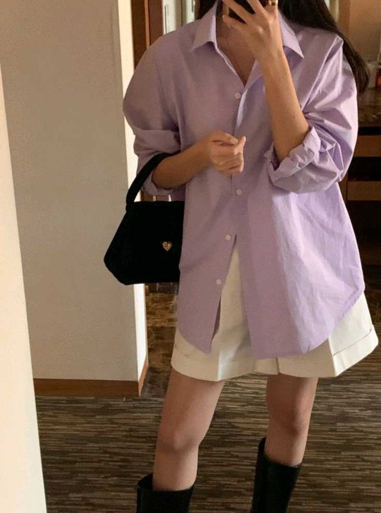 Lavender Oversized Shirt