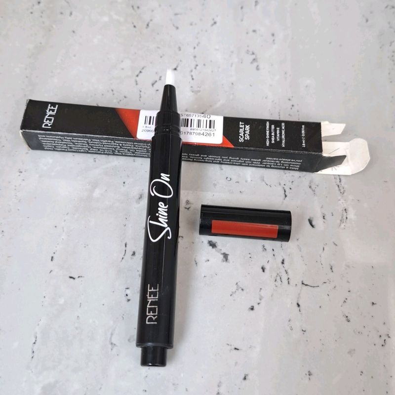 RENEE Shine on Lip Lacquer Scarlet Spark