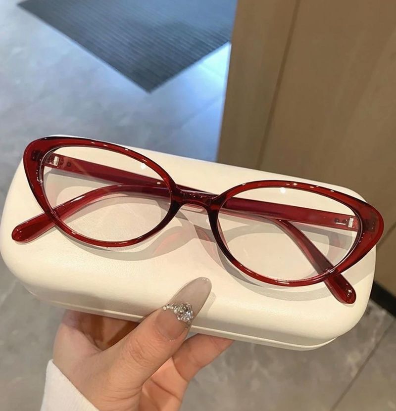 SAVANA burgundy regular Cat-Eye Glasses