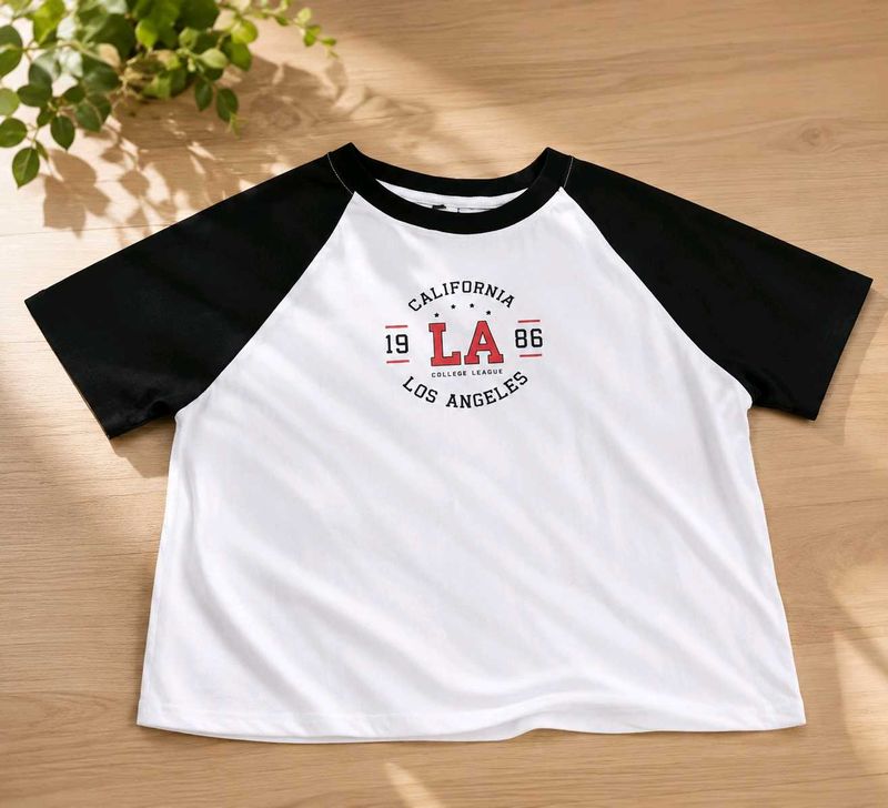 LA California College League Crop tshirt👕🤩✨