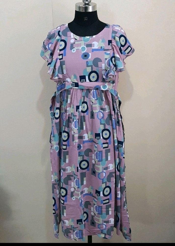Nice Pink Kurti, Need Iron Soft Material