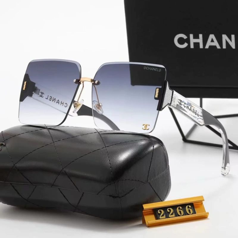 Chanel Square Rimless Gradient Sunglasses