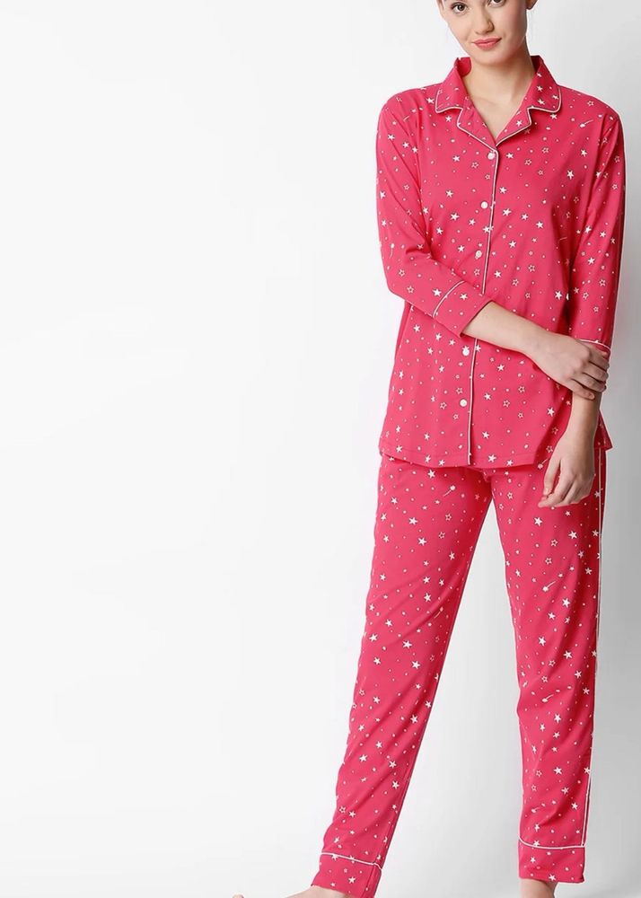 Cute Star Print Pajama Set