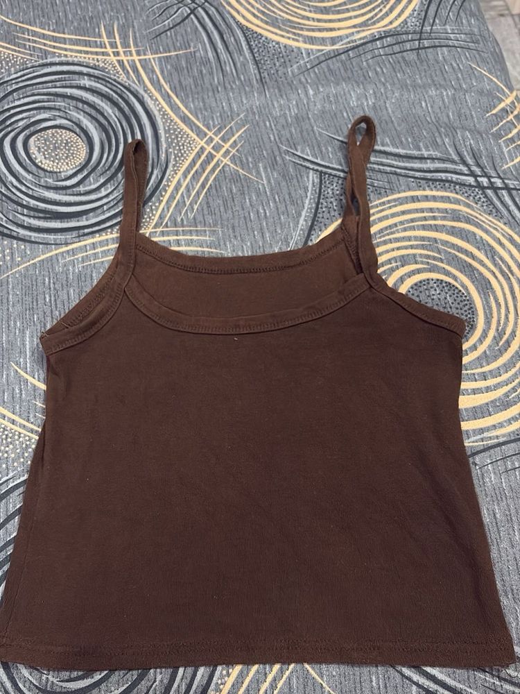 Brown Camisole Tank Top