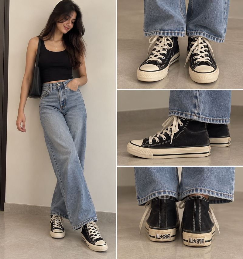Classic High-Top Canvas Sneakers
