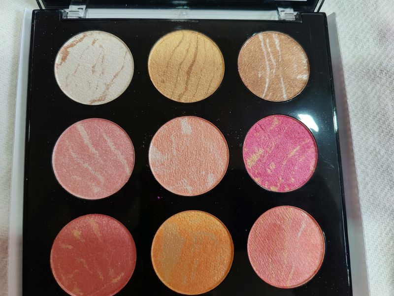 combo . HD Blush &amp; Highlighter Palette
