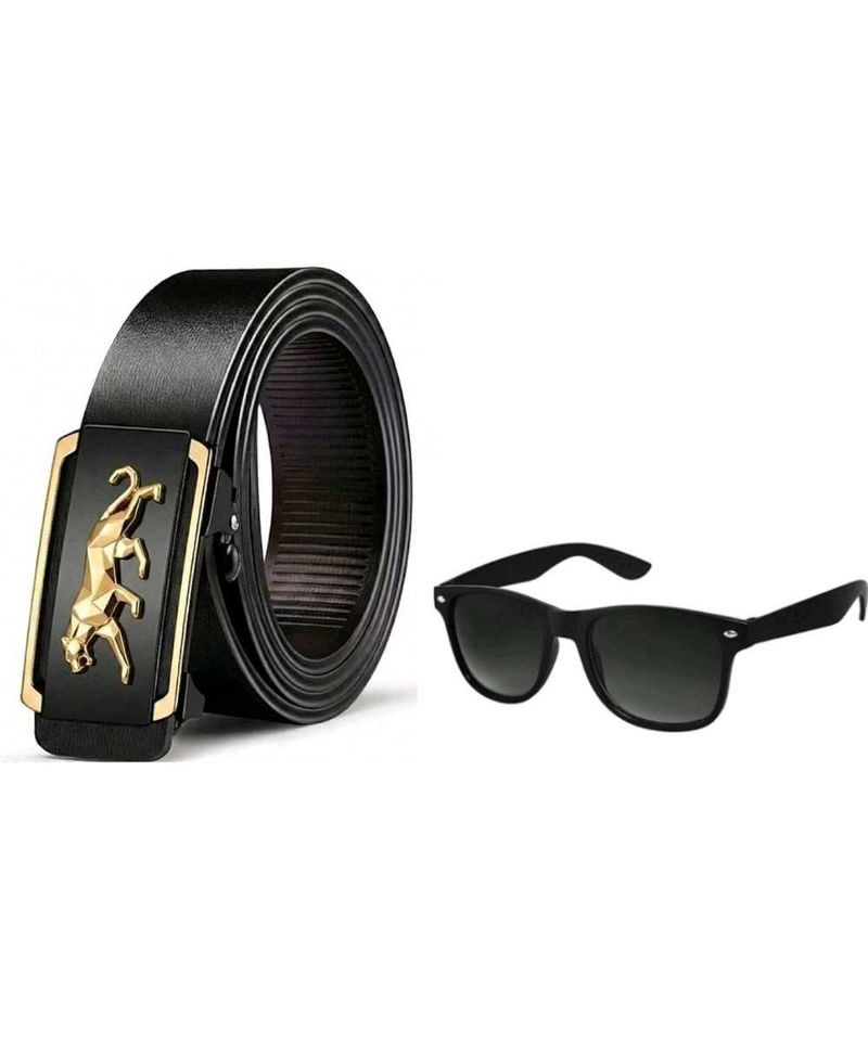 Men's Belt &amp; Sunglasses Combo