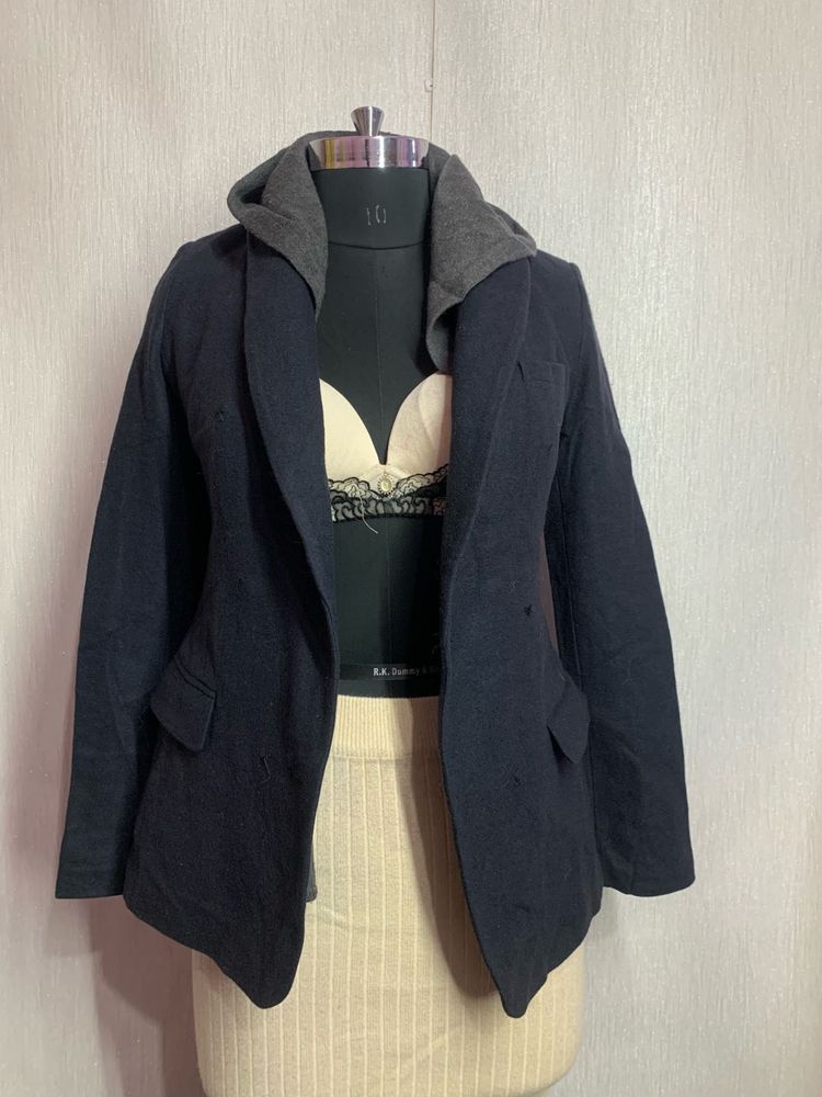 Hooded Blazer Jacket
