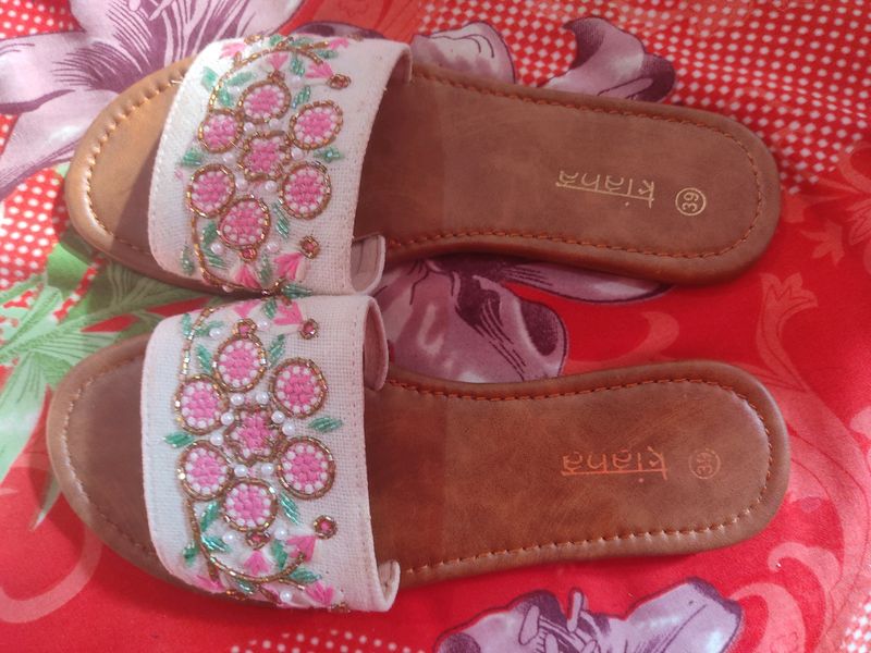 Embroidered Slider