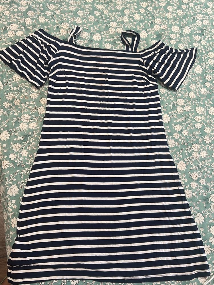 Mango Cold Shoulder Dress - Ages 7-9 years