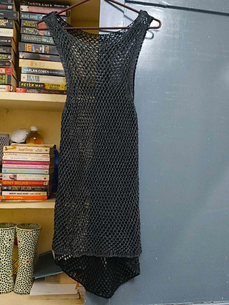 Mesh Knit Sleeveless Dress