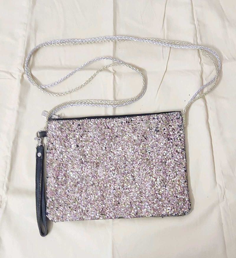 Sparkly Glitter Clutch Bag