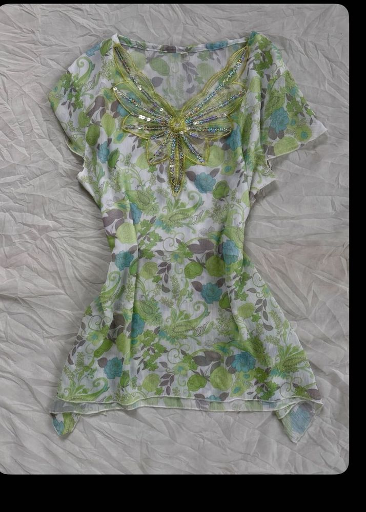 Bohemian Floral Tunic Top