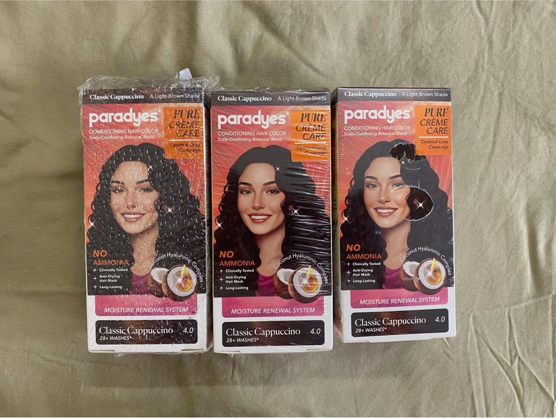 3 boxes of Paradyes Classic Cappuccino hair color