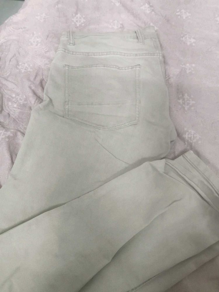 Light Green Casual Pants