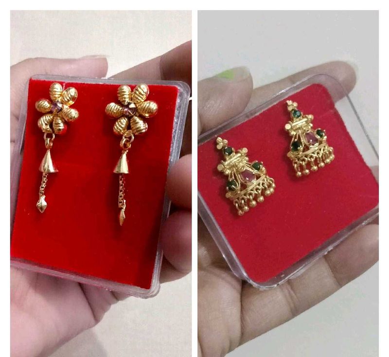 💕Brand new gold plated earrings 💕