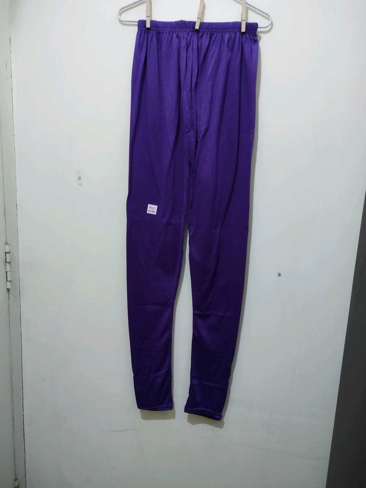 Purple Viscose Lycra Leggings