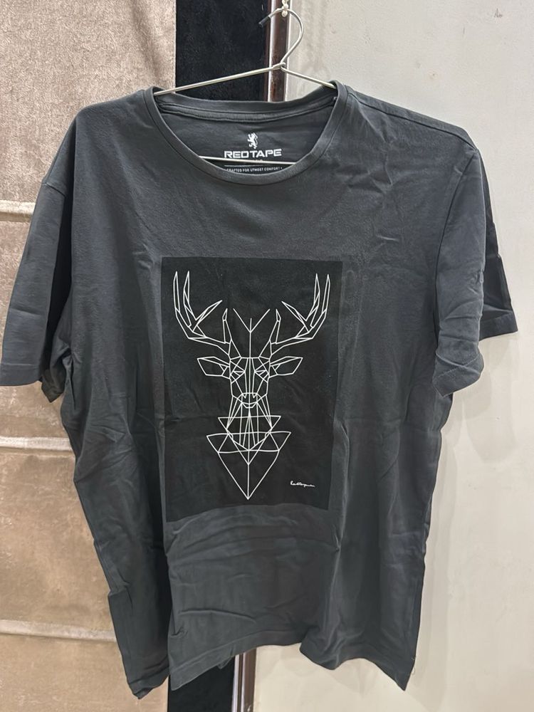 Red Tape Graphic Deer T-Shirt
