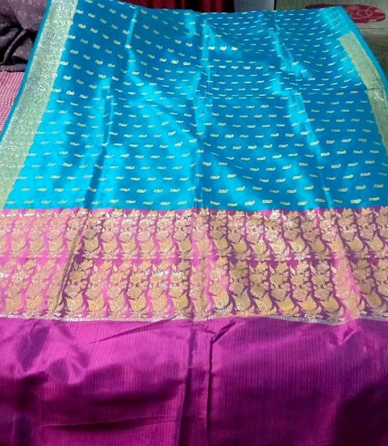Banarshi Silk Pure 100% Zari Worked Saree 😍