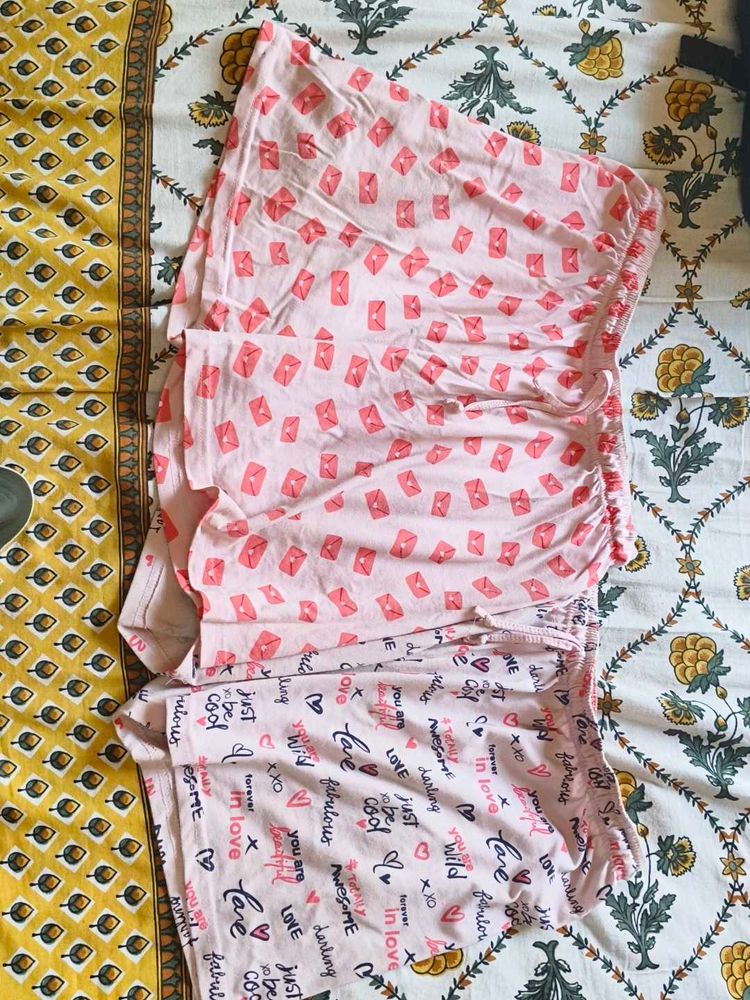 Cute Pink Pajama Shorts Set