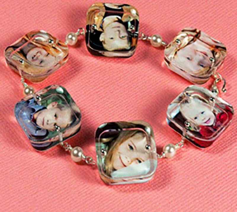 Personalized Photo Charm Bracelet