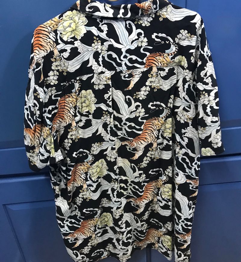 Used Japanese Print Shirt