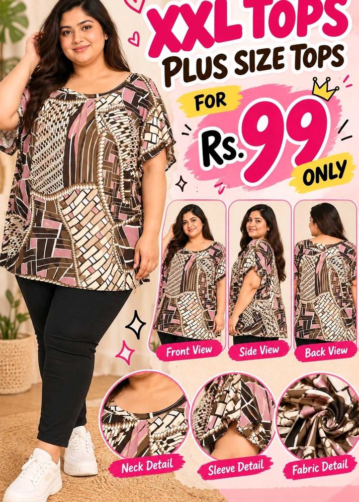 Plus Size XXL Tops - Stylish &amp; Trendy 48"-52"