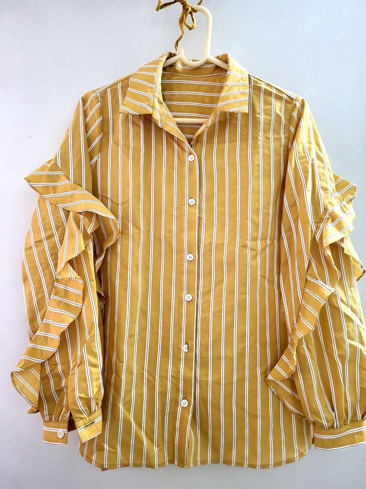 Yellow Stylish Shirt Never Used