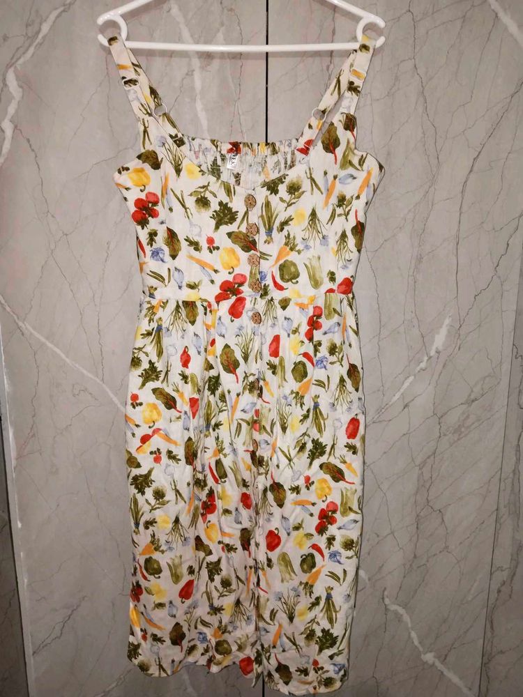 Cute Vegetable Print Sundress