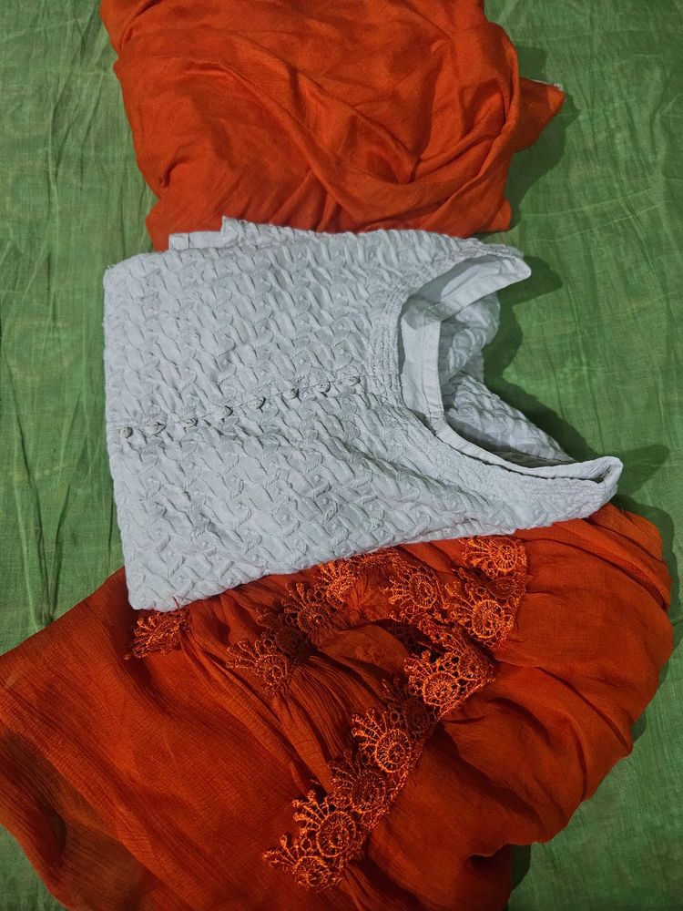 White Kurta Set