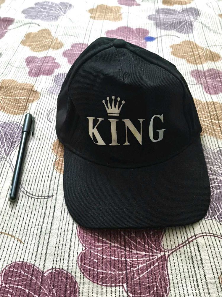 Black 'King' Baseball Cap / PEN 🖊️ free 🆓🖤...🔥