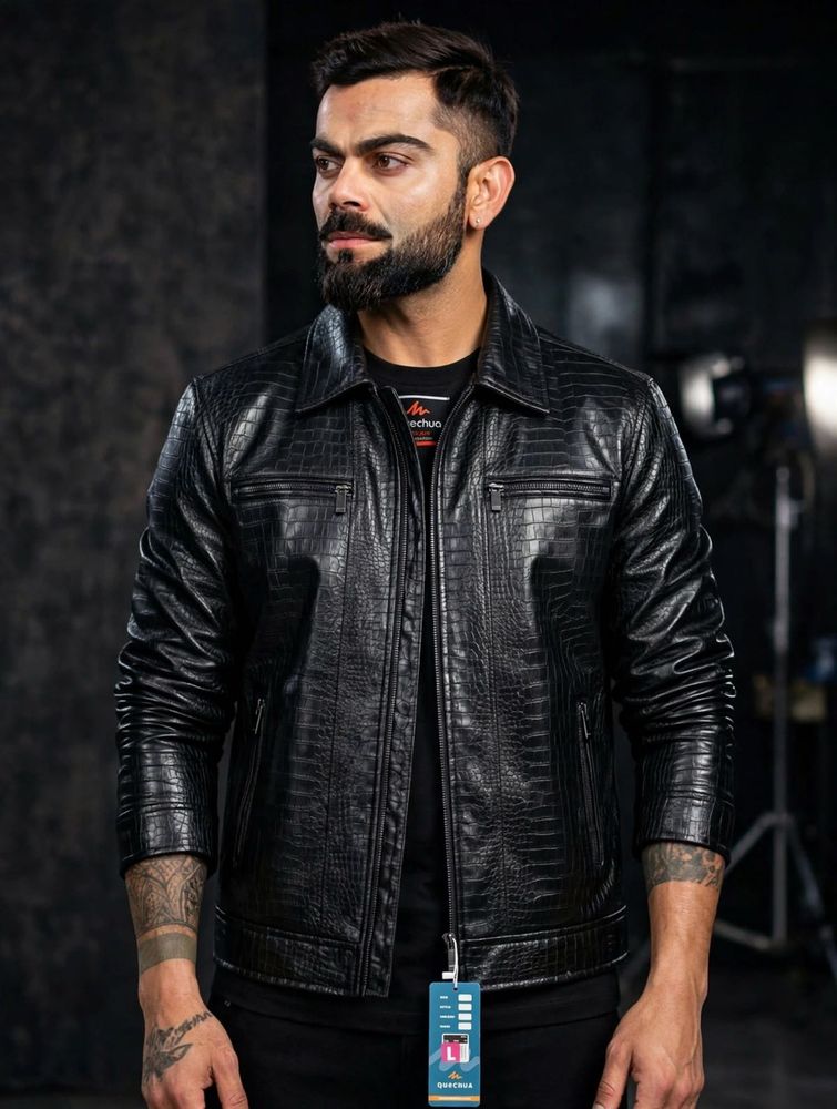 Stylish Black Faux Leather Jacket
